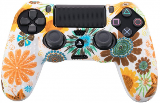 Silikonový obal PS4 sunflower