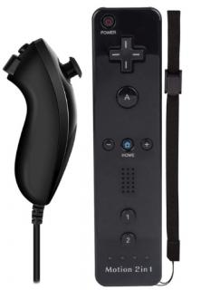 Wii sada Remote a nunchuck ovladače