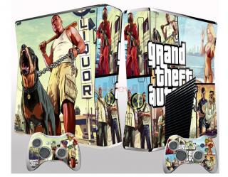 Xbox 360 slim polep GTA5