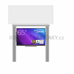 Interaktívna zostava s LCD panelmi (65&quot;) s prednou krycou tabuľou pre popis fixkou na pylóne (240x100) - LCD PYL290 240-65OPT3651-MAN