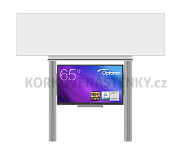 Interaktívna zostava s LCD panelmi (65&quot;) s prednou krycou tabuľou pre popis fixkou na pylóne (350x100) - LCD PYL290 350-65OPT3651-MAN