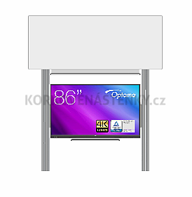 Interaktívna zostava s LCD panelmi (86&quot;) s prednou krycou tabuľou pre popis fixkou na pylóne (300x120) - LCD PYL320 300-86XOPT5862-MAN