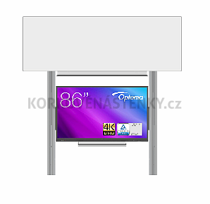 Interaktívna zostava s LCD panelmi (86&quot;) s prednou krycou tabuľou pre popis fixkou na pylóne (350x120) - LCD PYL320 350-86XOPT5862-MAN