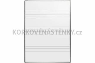 Magnetická tabuľa s odkladacou poličkou MANAŽER K 60 x 90 cm (potlač) - linky 100 mm (100600902102)