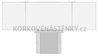 Magnetická tabuľa TRIPTYCH K II. 200 x 100 cm - 200 x 100 cm, kombinovaný povrch