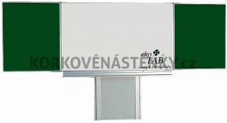 Magnetická tabuľa TRIPTYCH K V. 180 x 120 cm - 180 x 120 cm, kombinovaný povrch