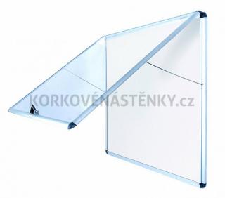 Nehorľavá magnetická vitrína AL rám 1142 x 953 mm (15xA4)