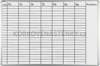 Plánovacia tabuľa týždenná PK L 70 x 100 cm