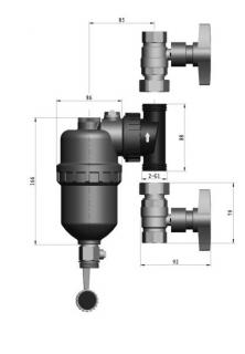 Magnetický filter 1  Quadromag