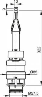 Pračková hadica odtoková s kolienkom L=4000 mm