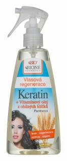 KERATIN + VITAMÍNOVÝ OLEJ Z OBILNÝCH KLÍČKŮ Bezoplachový kondicionér 260 ml