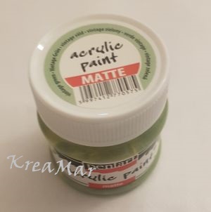 Matná akrylová farba 50ml  (vintage zelená) (Matná akrylová farba 50ml - vintage zelená)