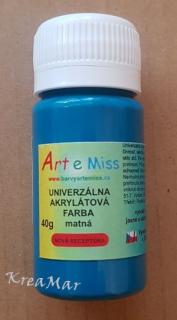 Matná univerzálna farba 40g - tyrkysová (Univerzálna akrylátová farba 40g - tyrkysová)