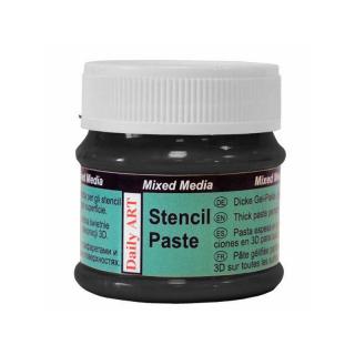 Stencil paste (50ml) perleťová čierna (Stencil paste 50ml - perleťová čierna)