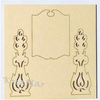 Vzor ornament 2ks (80x25mm - tabuľa 45x60mm) (Ornament 2ks110x115mm - vzor 80x25mm/tabuľa 45x60mm)