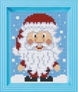 PIXELHOBBY SET - SANTA (červený rám)