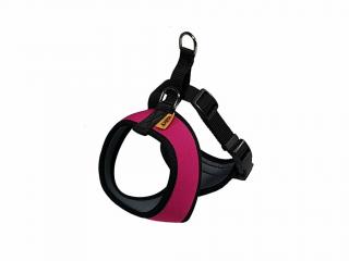 Bezpečnostný postroj do auta, XS, 30-40cm, pre malé a stredné plemená psov, neoprén, fuchsia