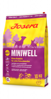 Krmivo JOSERA MINIWELL 27/16, pre dospelé malé psy, 10kg