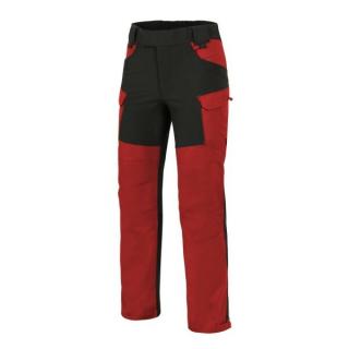 Nohavice HYBRID, unisex, outdoor, elastické, versastrech/durancanvas, červené, M