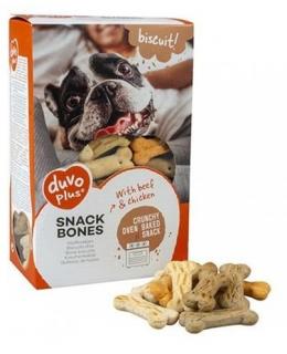 Pamlsky DUVO PLUS Biscuit Snack bones - sušienky s príchuťou hovädzieho a kuracieho mäsa, 500g