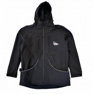 Vetrovka CONVEY s kapucňou, softshell, čierna XS