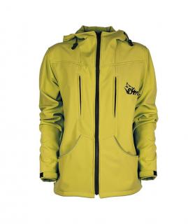 Vetrovka CONVEY s kapucňou, softshell, horčicová XS