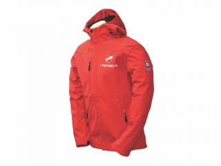 Vetrovka NANO s kapucňou, pánska, vodeodolná, softshell, červená, M