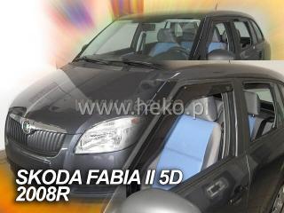 Deflektory ŠKODA FABIA II combi od 05/2007 do 2015 + zadné deflektory