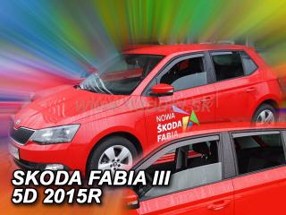 Deflektory ŠKODA FABIA III od 2014 do 2021 + zadné deflektory