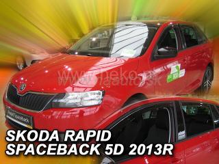 Deflektory ŠKODA RAPID Spaceback od 2013 + zadné deflektory