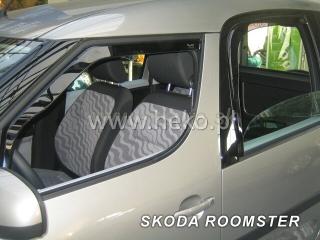 Deflektory ŠKODA ROOMSTER od 2006 + zadné deflektory