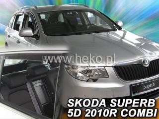 Deflektory ŠKODA SUPERB II combi od 2009 + zadné deflektory