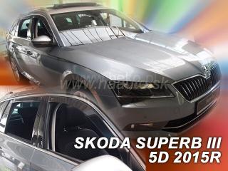 Deflektory ŠKODA SUPERB III combi od 2015 + zadné deflektory