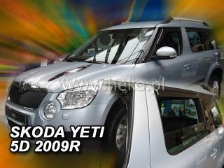 Deflektory ŠKODA YETI od 2009 + zadné deflektory