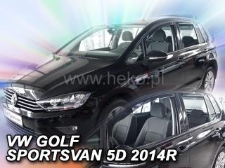 Deflektory VW GOLF SPORTSVAN od 2014 + zadné deflektory