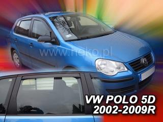 Deflektory VW POLO 5dv od 2002 do 2009 + zadné deflektory