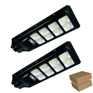 400W LED Solárna lampa s diaľkovým ovládaním,6000K,2ks balenie