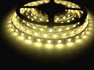 Led pásik, Vodeodolný, 5060, 300 LED, 14.4Wm, biela mäkký jas, 12V