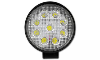 MasterLED LED svetlomet, okrúhly, pracovné svietidlo, 9 LED, 27W, 12V - 24V,VIP5192