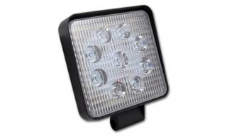 MasterLED LED svetlomet, štvorec, pracovné svietidlo, 9 LED, 27W, 12V - 24V,VIP5193