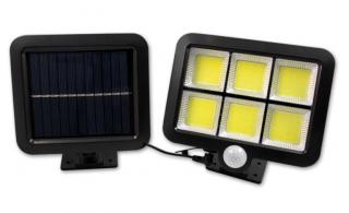 MasterLED Solárne svietidlo 6xCOB LED, PIR senzor,VIP1593