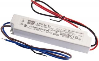 Mean Well LPH-18-12 Impulzný vodeodolný zdroj pre LED aplikácie, 12V, 1.8A, 18W, IP65