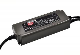 Mean Well PWM-120-12 vodeodolný stmievateľný zdroj pre LED svetlá, 12V, 10A, 120W, IP65