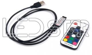 RF ovládač RGB pásikov pre USB TV, 5V, 72W