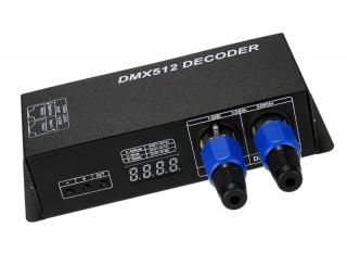 Riadiaci systém DMX512 Decoder RGB 3x8A 1224V display