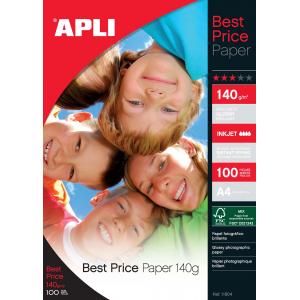 Fotopapier APLI A4 Best Price lesklý, 140g, 100 hárkov