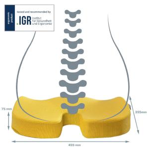 Vankúš na sedenie Leitz Cosy Ergo teplý žltý