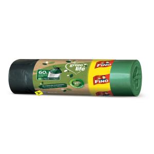 Vrecia zaťahovacie FINO Green Life Easy 60 ℓ, 27 mic., 63 x 72 cm (10 ks)