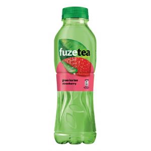 Zelený ľadový čaj FUZETEA Aloe vera a jahoda 12 x 0,5 ℓ