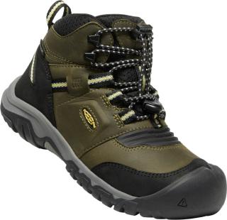 KEEN RIDGE FLEX MID WP YOUTH dark olive/dusky citron Veľkosť: 33